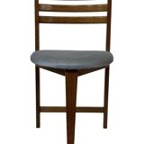 Vintage rare three-legged dining chair 1960s oak heart chair