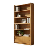 Shallow vintage wooden display cabinet / shelving unit / collector's cabinet