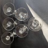 6 verres à porto Baccarat service Molière