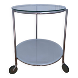 "Strind" side table glass metal Ehlen Johansson design