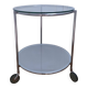 Table d'appoint "strind" verre métal ehlen johansson design