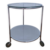 "Strind" side table glass metal Ehlen Johansson design