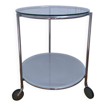 Table d'appoint "strind" verre métal ehlen johansson design