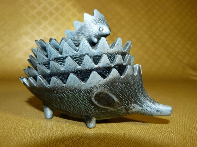 Hedgehog ashtray set