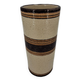 Vase rouleau en céramique par Aldo Londi pour Bitossi, modèle Sahara, Italie mid century