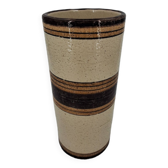 Ceramic scroll vase by Aldo Londi for Bitossi, Sahara model, Italy mid century