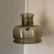 Smoked glass pendant light Space Age 1970s