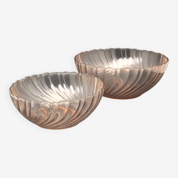 Duo of salad bowls in Pale pink Arcoroc