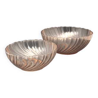 Duo of salad bowls in Pale pink Arcoroc