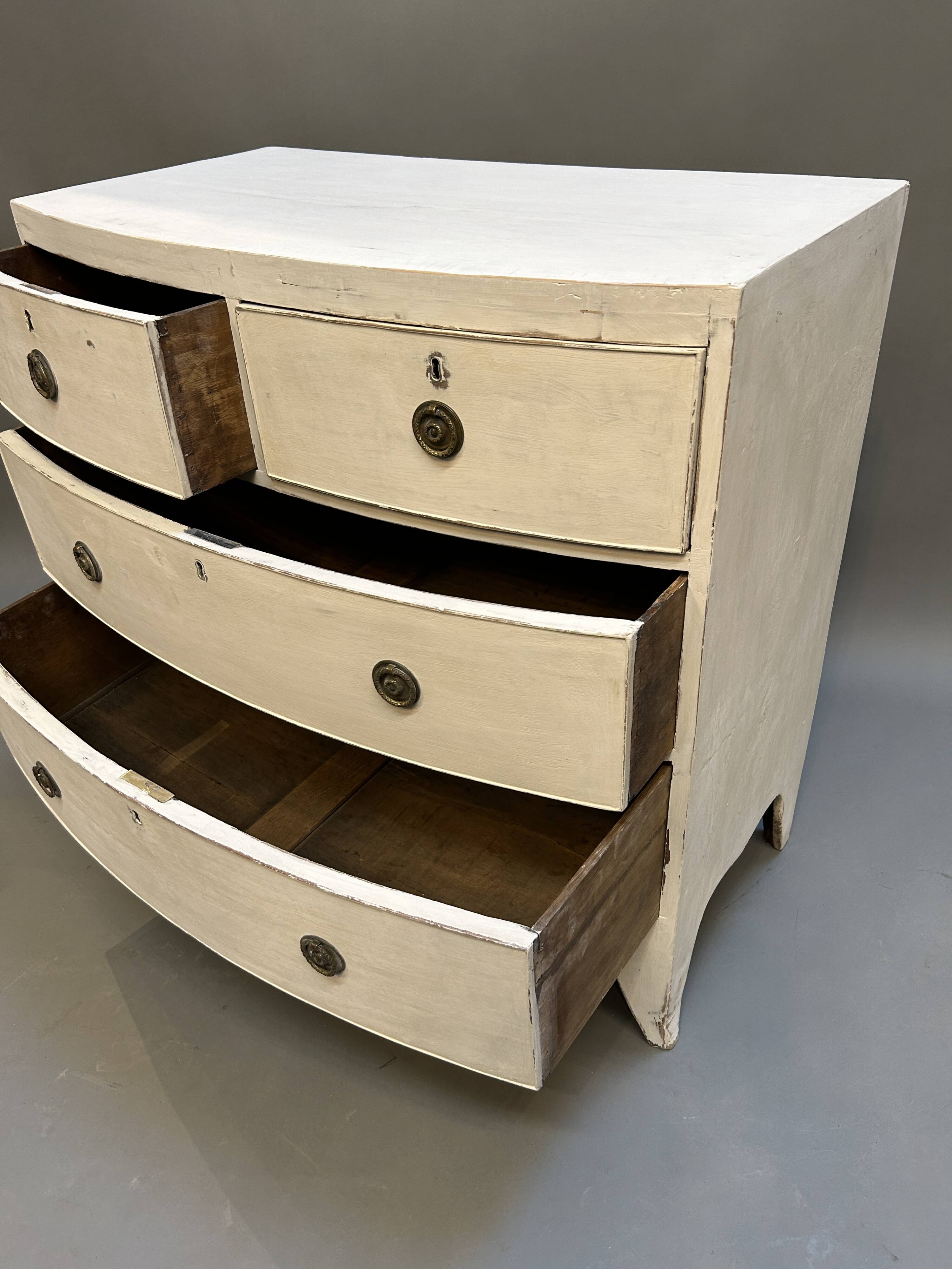 Antique Painted Chest Of Drawers