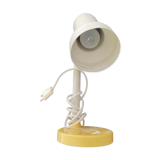 Desk lamp with articulated arm circa 1990/2000 white with yellow base