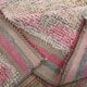 Tapis de couloir Oushak rose pâle