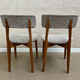 Pair of Scandinavian loop chairs