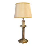 Bronze lamp 1950 in the shape of a cut-off candlestick
