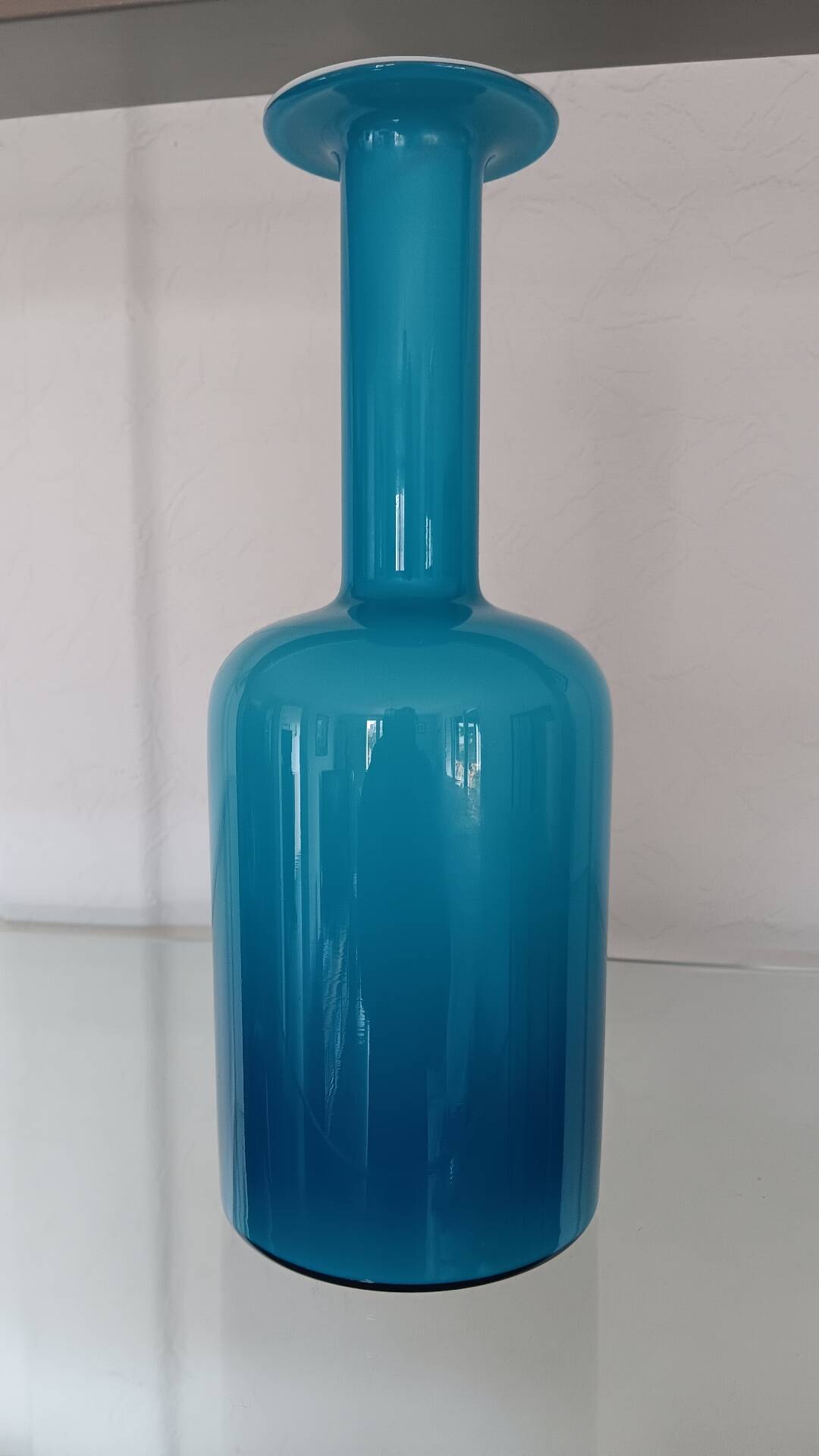 Vase Gul par Otto Brauer pour Holmegaard
