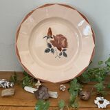 Large antique serving dish in Sarreguemines earthenware.