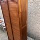 Classeur double à rideaux en bois Radia, années 50-60