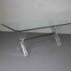 Vintage acrylic and glass dining table