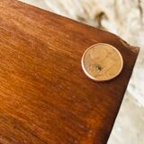 Vintage low row in flame walnut, by G N B , Circa 60