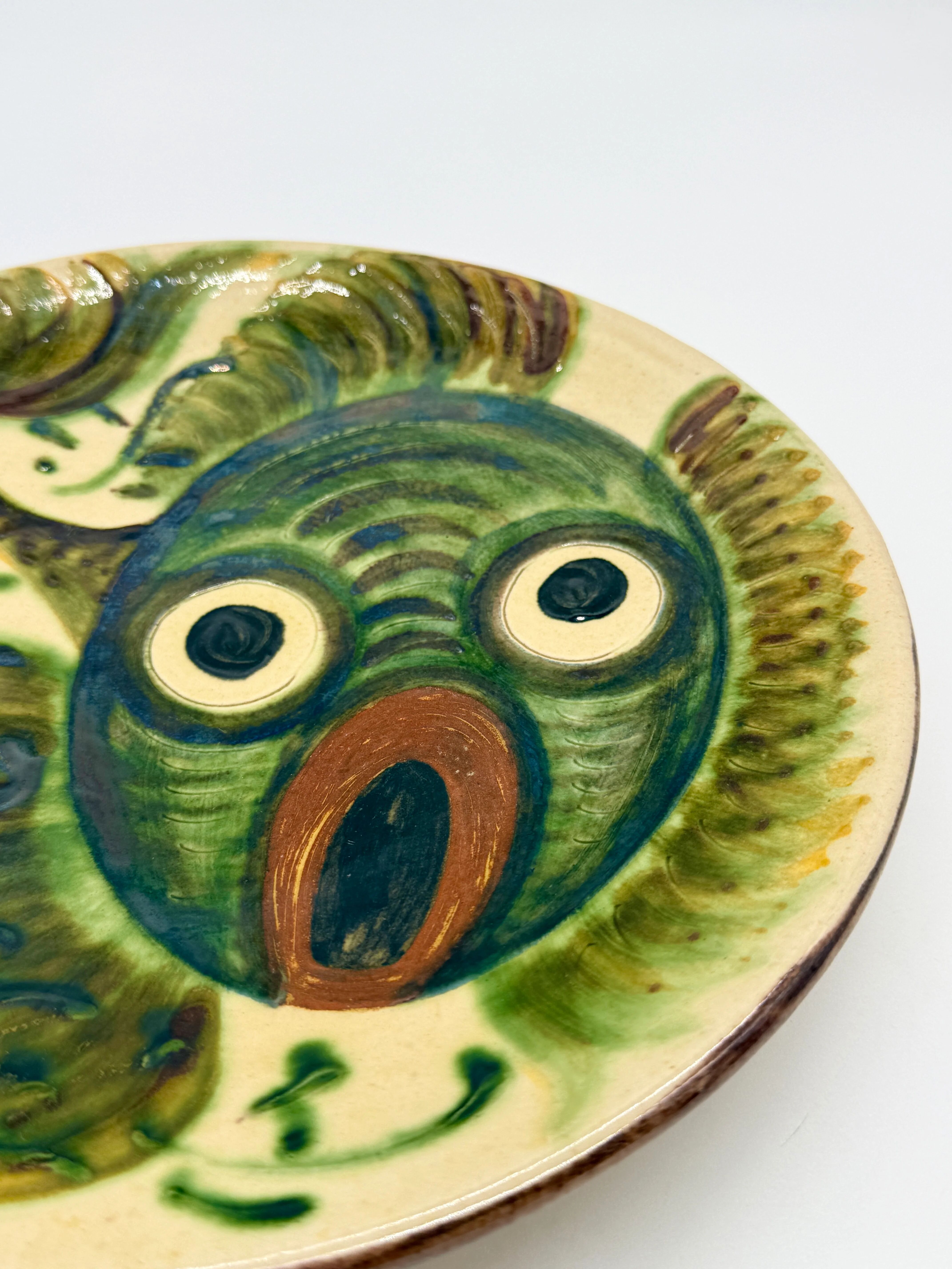 Fantastic fish plate, Puigdemont, Catalonia 1960s