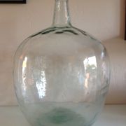Dame -jeanne Vibesal 20 L in transparent glass / vintage 60s-70s