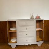 Art Deco clay chest of drawers