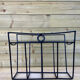 Magazine holders folk art in black metal