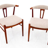 Deux chaises en teck, design danois, années 1960