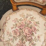 Pair of Louis xv convertible armchairs