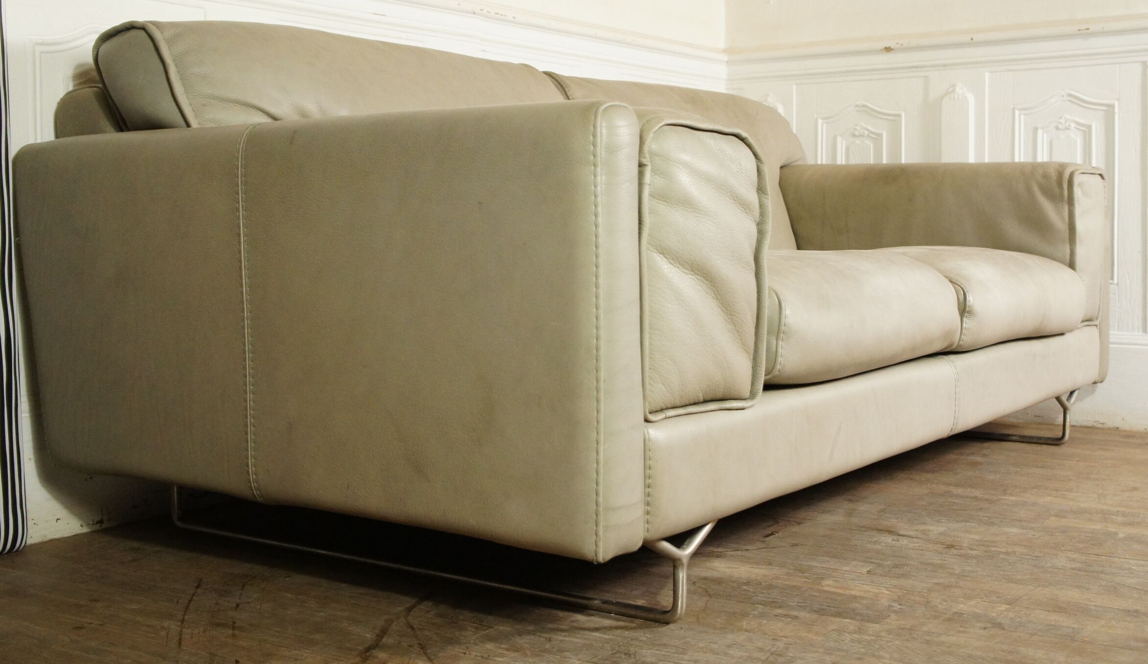 Roche-Bobois satellite leather sofa Philippe Bouix special edition 2008