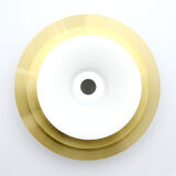 Golden vintage lamp, Denmark 1970s