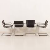 Bauhaus style Italian chairs attr. to Matteograssi, set of 8, 1970s