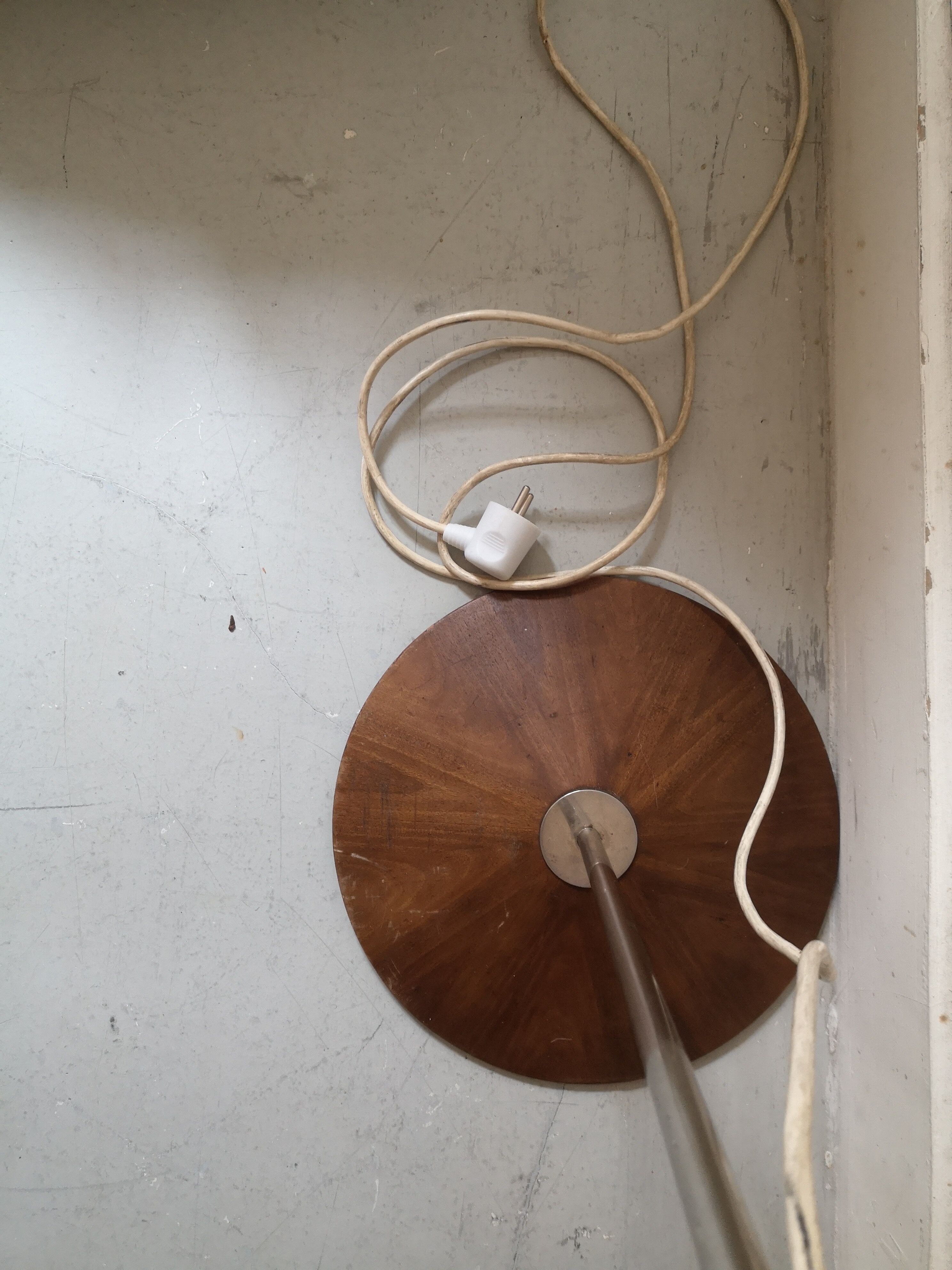 Scandinavian bamboo floor lamp, design 50s