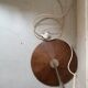 Scandinavian bamboo floor lamp, design 50s