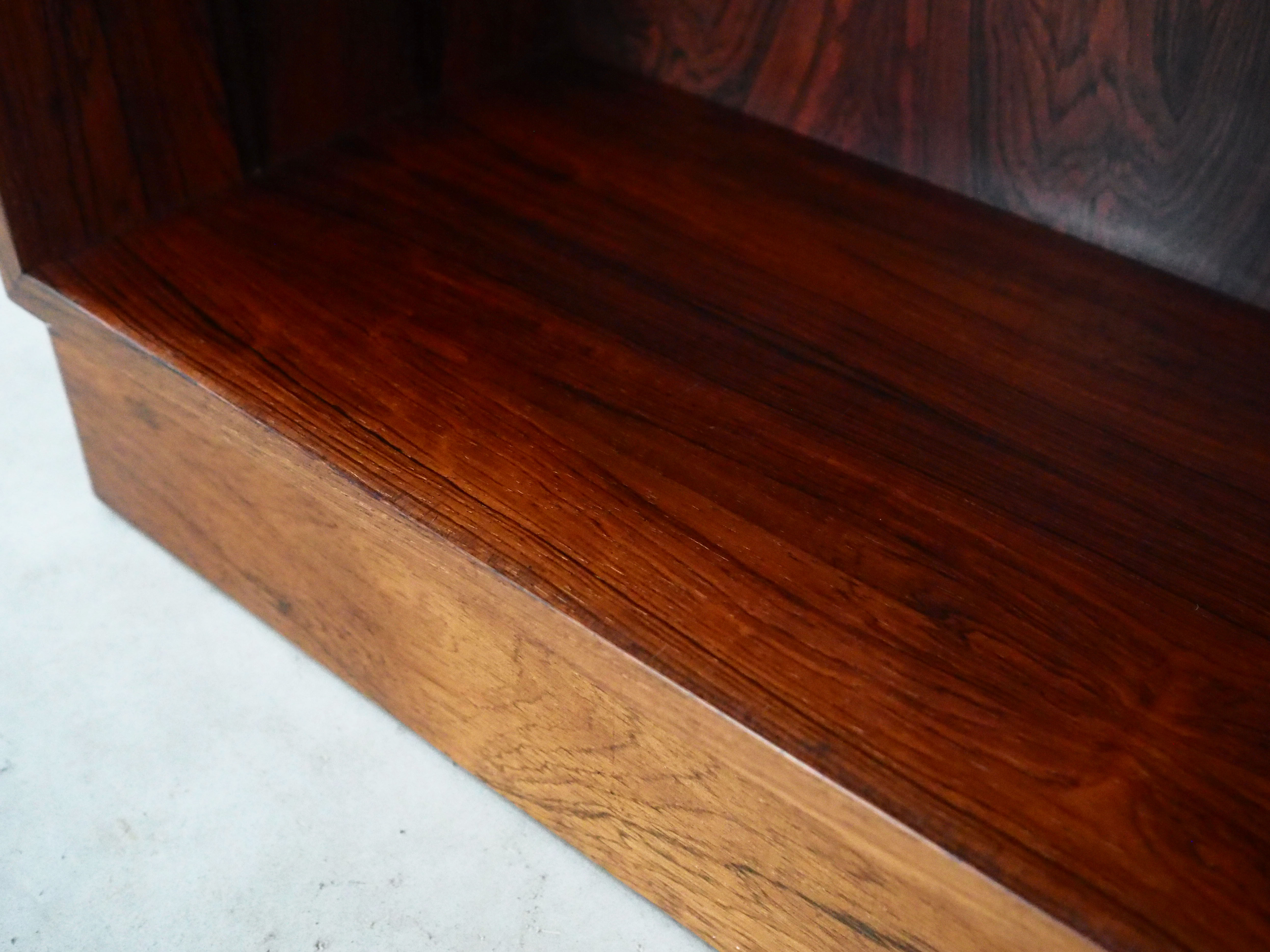 Rosewood bookcase, Danish design, 1960s, manufactured by Omann Jun
