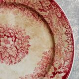 Five plates of earthenware from Pexonne 19th service "flowers"