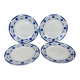 4 assiettes anciennes art déco