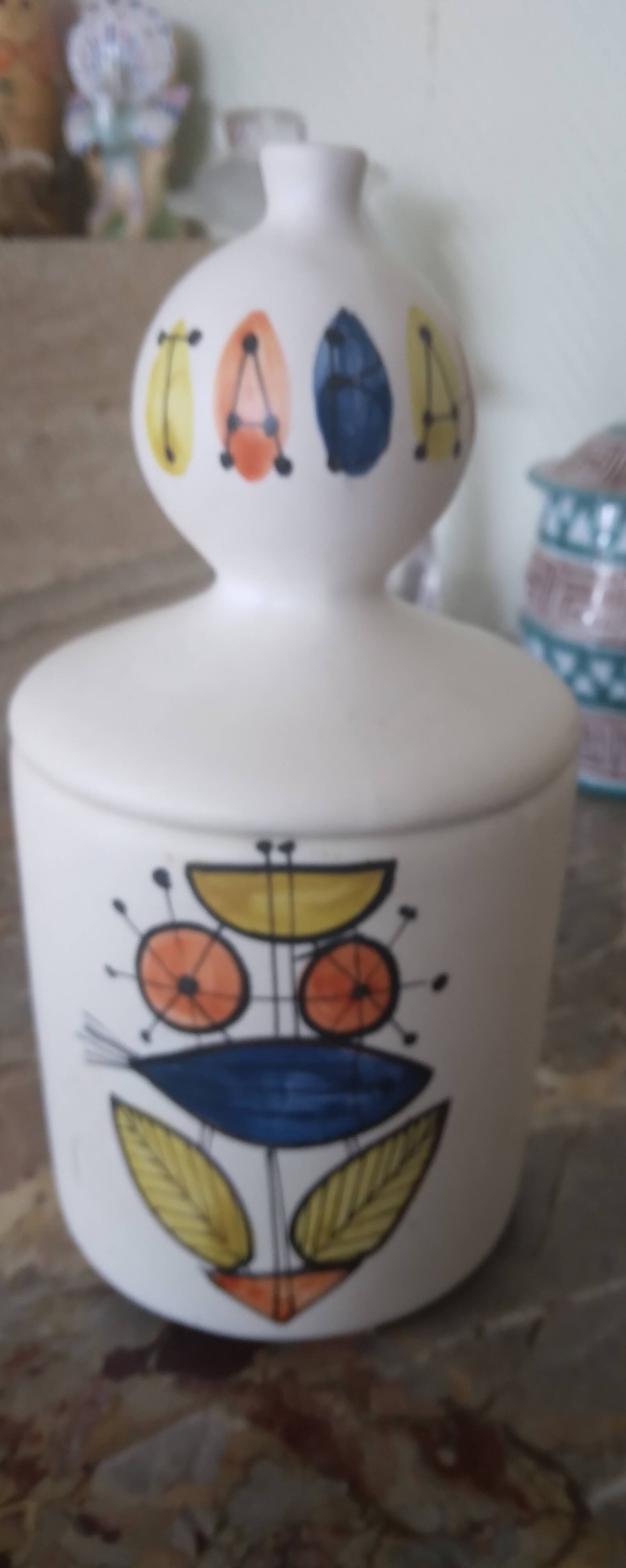 Roger Capron Vallauris tobacco pot from the 60s