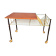 Table basse en laiton et bois