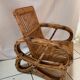 Low bamboo armchairs