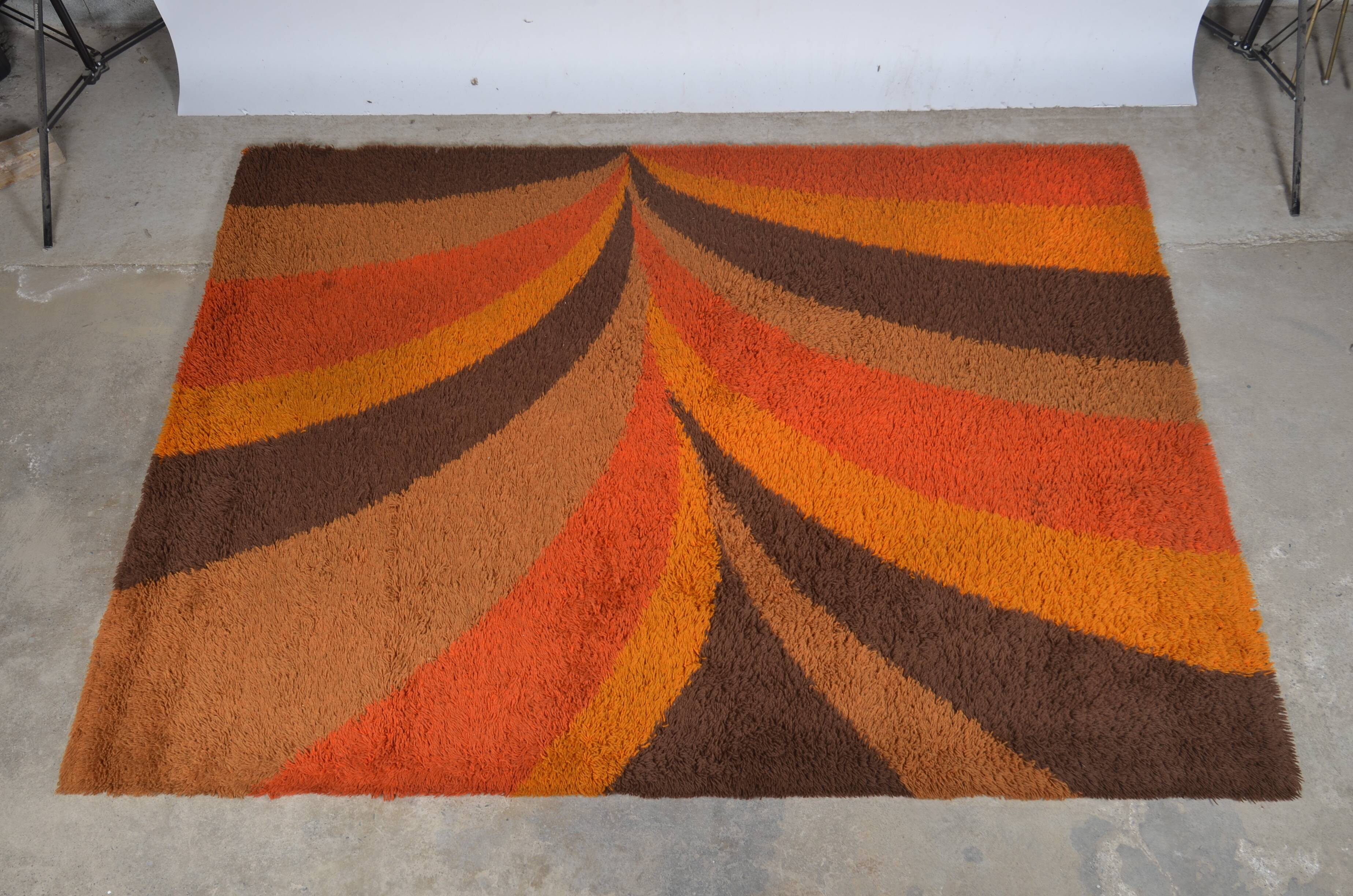 Vintage space age rug