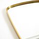 A pair of rare Mid Century "Münchener Zierspiegel" brass wall mirrors