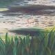 Old garden landscape painting