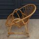 Paire de fauteuils en rotin, travail français 1960