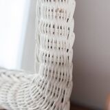 Vintage rattan mirror