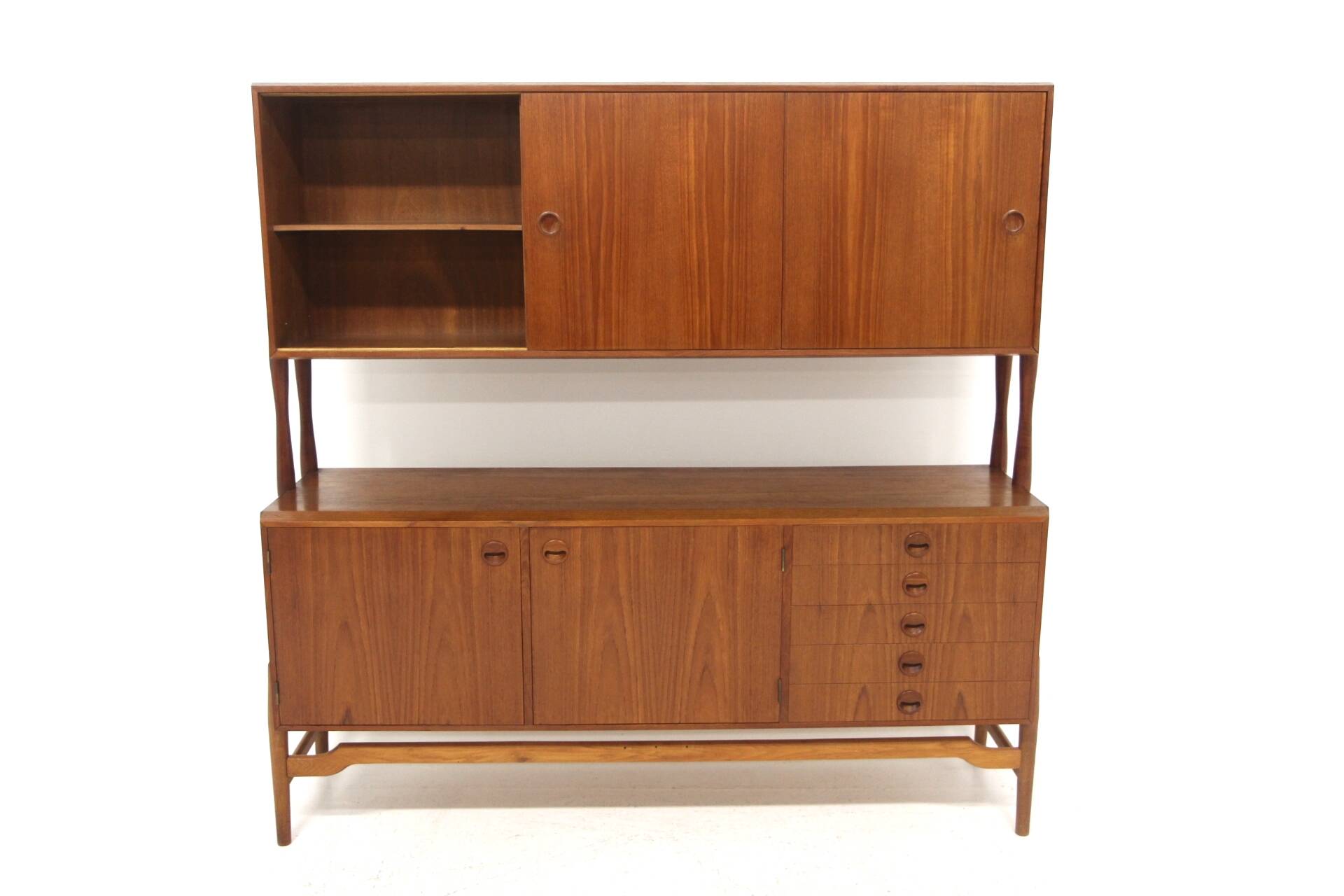 Scandinavian teak sideboard, A. Ahlström Osakeyhtiö, Warkaus, Finland, 1950