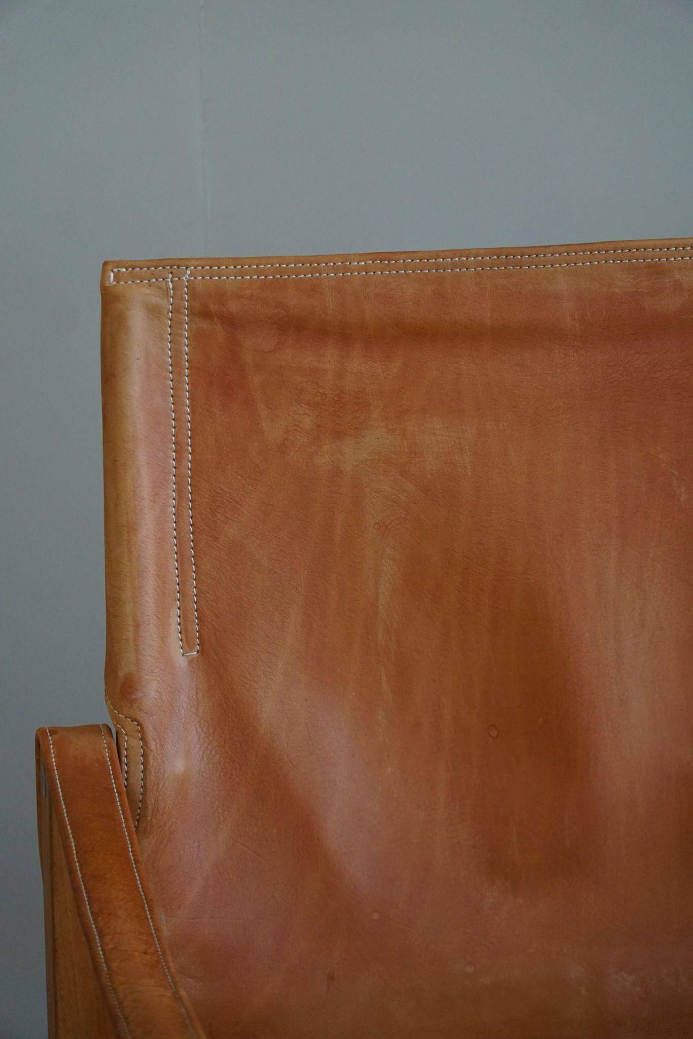 Kaare Klint, a pair of Safari chairs in ash and leather, Rud. Rasmussen, 1960s.