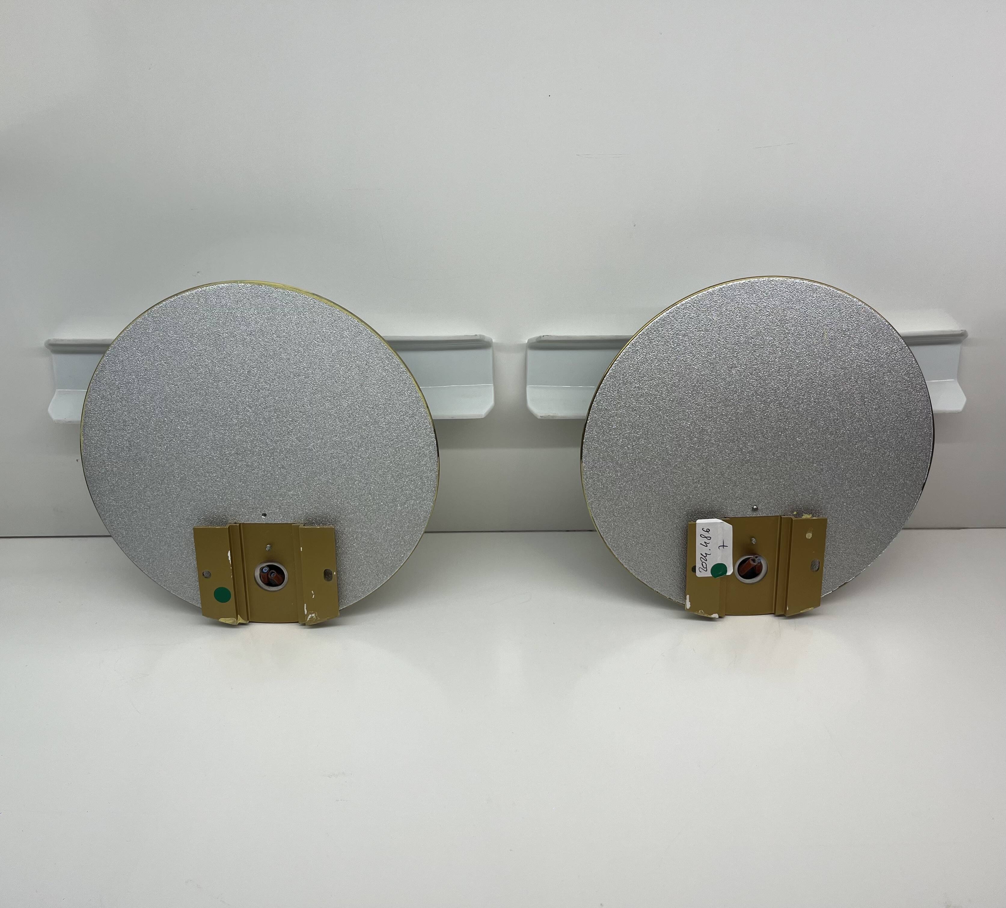 Pair of oti wall lights flos — afra & tobia scarpa — italian design 1970s