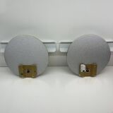 Pair of oti wall lights flos — afra & tobia scarpa — italian design 1970s