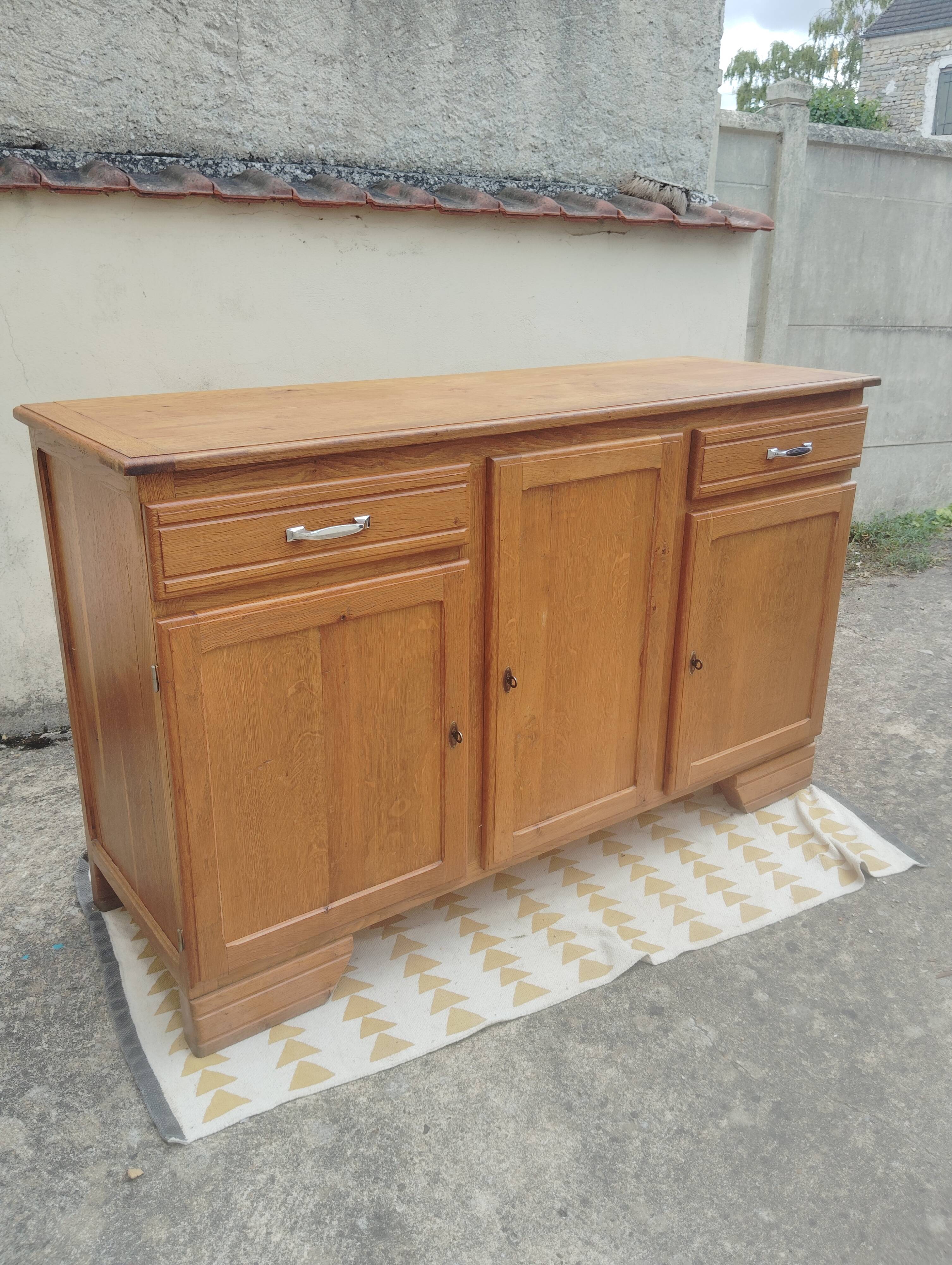 "Mado/Parisien" solid oak sideboard